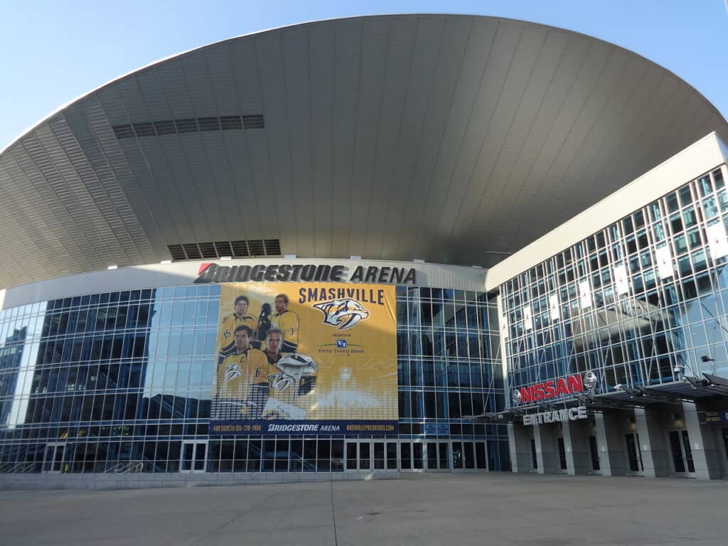 Bridgestone Arena host of the 2024 SEC basketball touranment