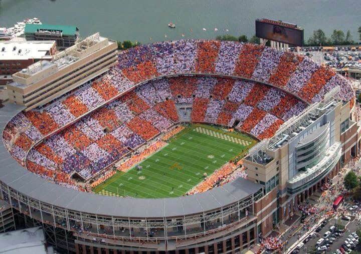 Aerial view of Neyland stadium