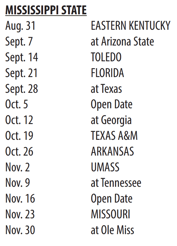 Printable-2024-Mississippi-State-Football-Schedule - Sports Brackets printable 2024 Mississippi State football schedule