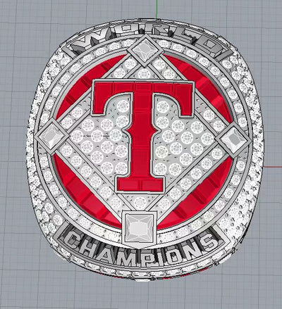 Texas Ranges 2023 World Series ring replica