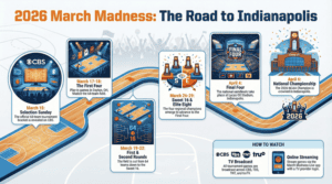 Read more about the article 2026 March Madness Schedule: Men’s & Women’s NCAA Tournament Dates