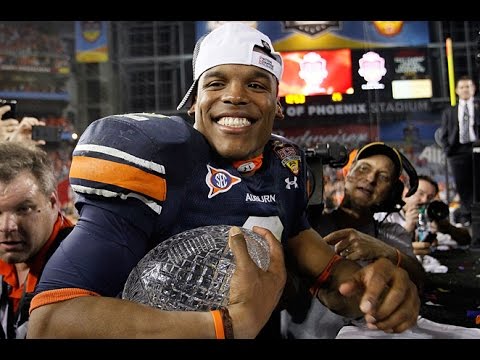 Cam Newton after winning the 2010 National Championship.