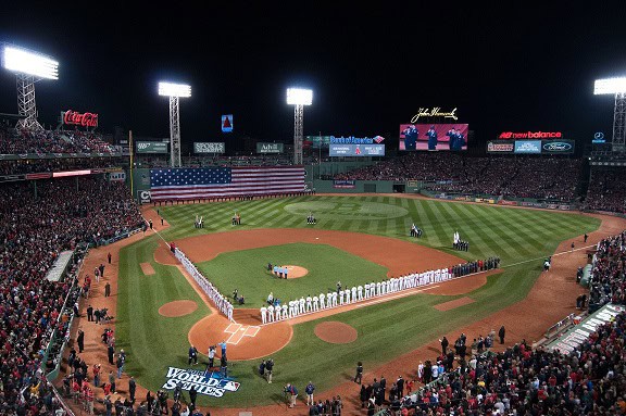 Fenway Park hosting the 2013 World Series
