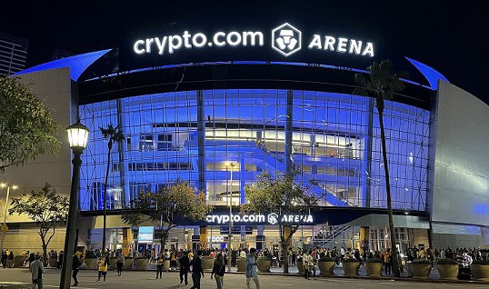 Front of Crypto.com Arena