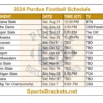 Printable 2024 Purdue Football Schedule