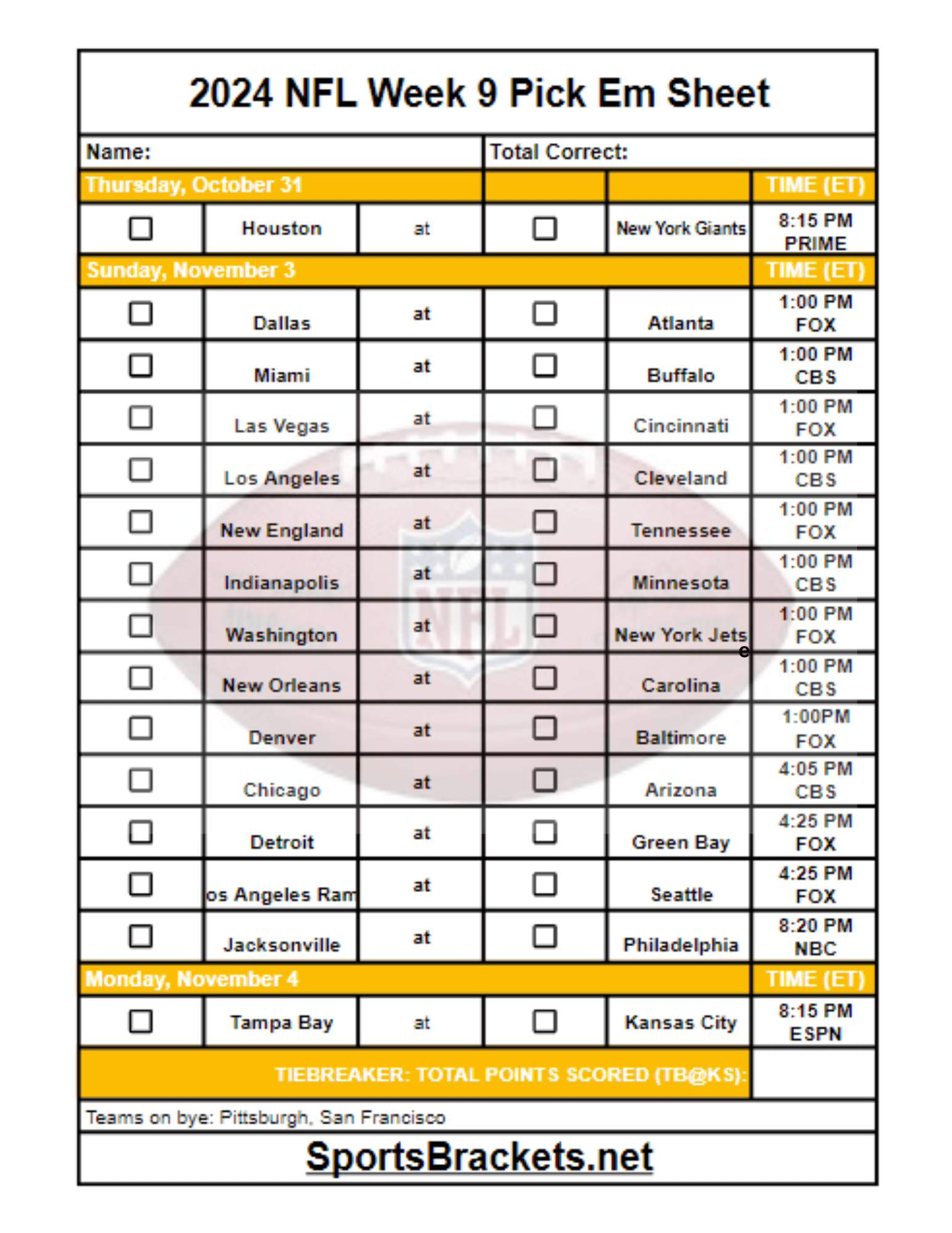 Nfl Schedule 2024 Week 2024 Tamra Lauree