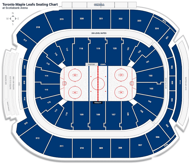Scotiabank Arena Seating Chart
