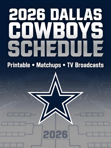 2026 Dallas Cowboys Schedule