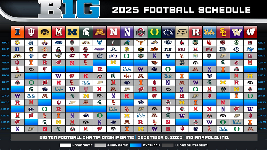 2025 Big Ten Football Rivalry Games Schedule TV Lineups And Odds Sports Brackets 2025 Big Ten Football Schedule