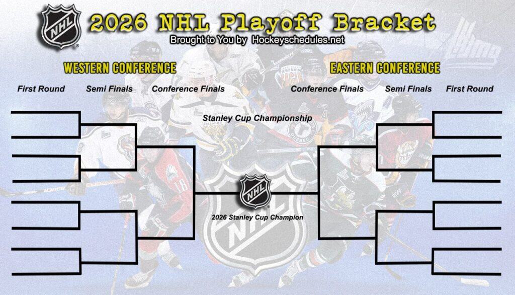Printable 2026 NHL Playoff Bracket