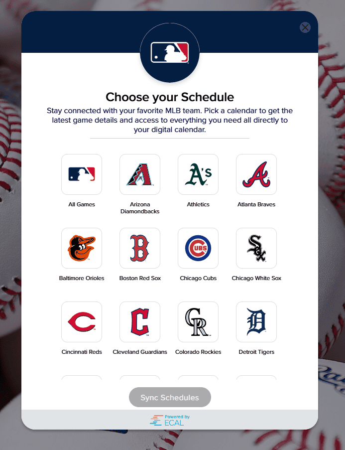 MLB E Calendar2 - Sports Brackets 2026 MLB Schedule