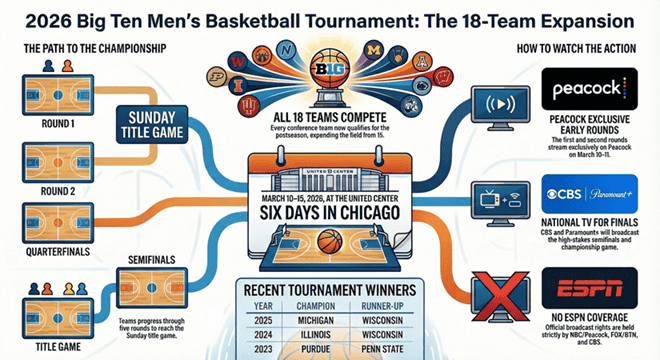 2026 Big Ten Men's Basketball Tournament Schedule