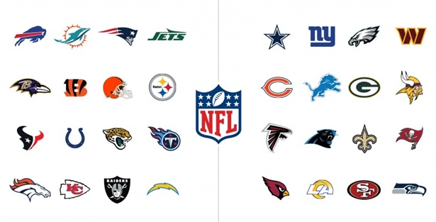 2026 NFL Teams by Division