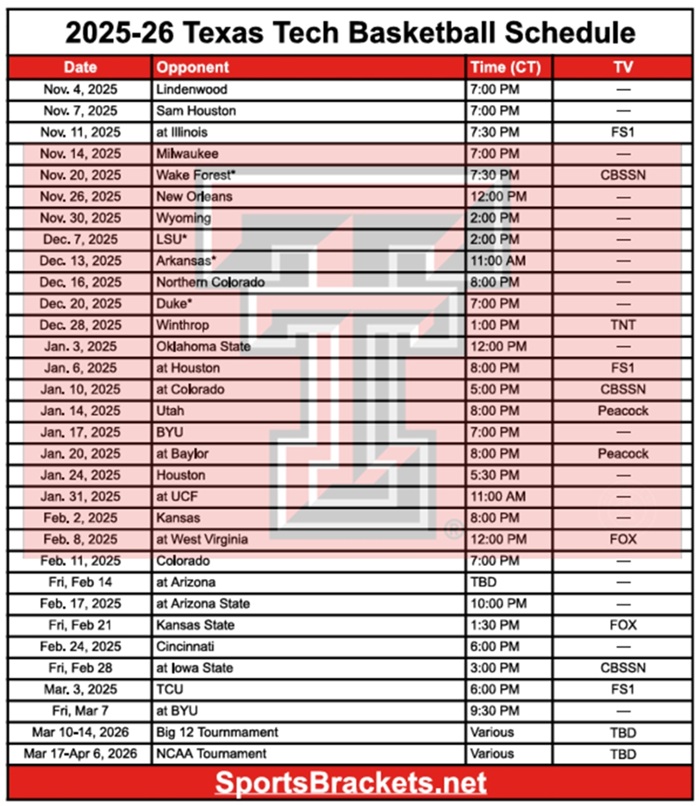 Printable 2025 26 Texas Tech Basketball Schedule PDF Format TV printable-2025-26-texas-tech-basketball-schedule-pdf-format-tv