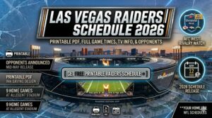 2026 Las Vegas Raiders Schedule