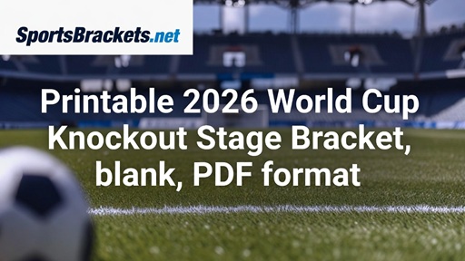 Printable 2026 World Cup Bracket Blank Featured