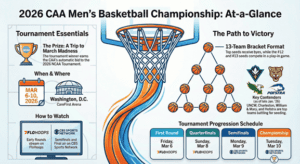 Printable 2026 CAA Men's Basketball Tournament Schedule and Bracket