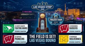 Read more about the article 2026 Frozen Four Bracket: Schedule, Scores, and Las Vegas Matchups