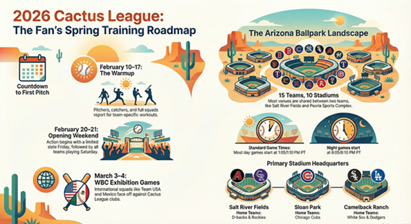 2026 Cactus League Spring Training Schedule