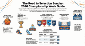 Read more about the article 2026 Championship Week Schedule: Conference Tournament Dates, TV Channels & Printable Brackets