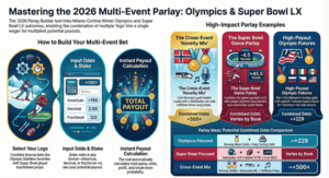 Parlay Builder Tool for Olympics & Super Bowl 2026: Free Interactive Multi-Event Bet Calculator
