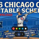 2026 Chicago Cubs Printable Schedule: Dates, Times, and TV Info