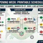 2026 MLB Opening Day Schedule: Printable PDF, TV Channels & Streaming Guide
