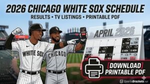Printable 2026 Chicago White Sox Schedule