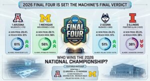 Read more about the article 2026 Final Four Odds & AI Predictions: The Field is Set for Indy