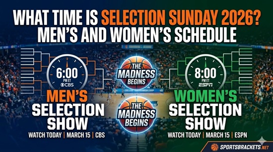 What Time is Selection Sunday 2026? Men’s and Women’s Schedule – Sports Brackets