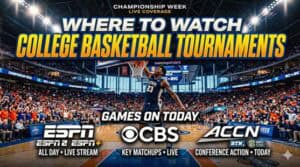 Read more about the article What Channel is the College Basketball Tournament on Today? (March 9, 2026)