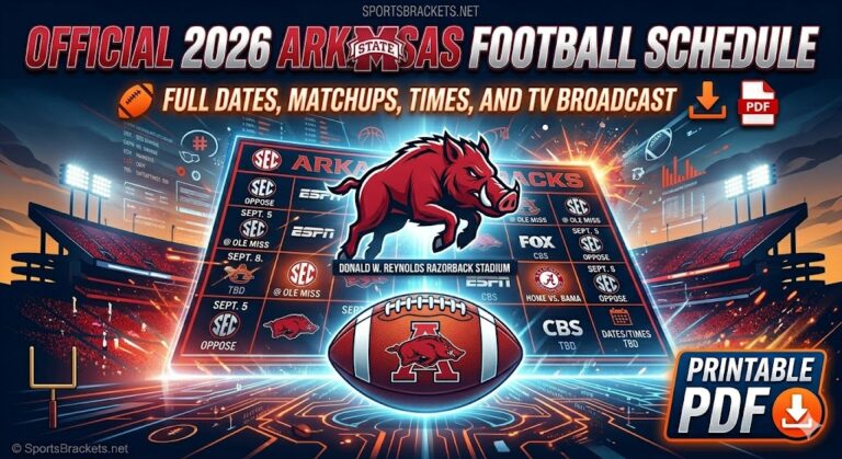 2026 Arkansas Football Schedule Printable PDF 2026 Arkansas Football Schedule Printable 768x419 