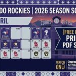 2026 Colorado Rockies Schedule