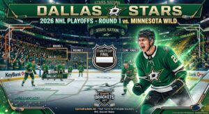 Read more about the article 2026 Dallas Stars Playoff Schedule: Round 1 vs. Minnesota Wild