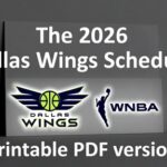 2026 Dallas Wings Schedule