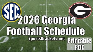 Read more about the article 2026 Georgia Bulldogs Football Schedule, Printable PDF