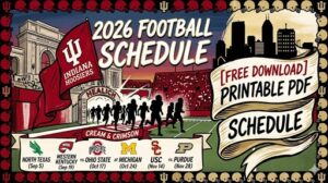 Read more about the article 2026 Indiana Football Schedule: Dates, Kickoff Times, and Printable PDF