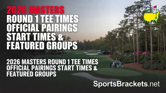 2026 Masters Round 1 Tee Times: Official Pairings, Start Times, and Featured Groups – Sports Brackets