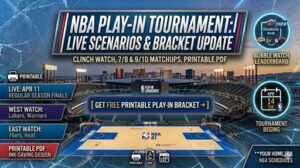 Read more about the article 2026 NBA Play-In Tournament: Official Matchups, Schedule, and Prime Video Streaming Guide