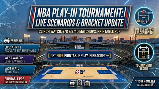2026 NBA Play-In Schedule