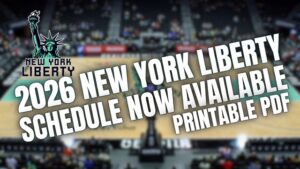 2026 New York LIberty Schedule