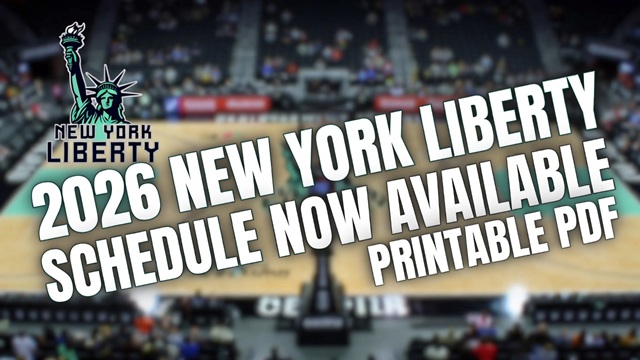 2026 New York Liberty WNBA Schedule, Printable PDF with TV Schedule – Sports Brackets