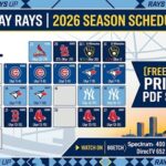 2026 Tampa Bay Rays Schedule: Results, TV Guide, and Printable PDF