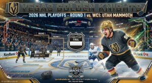 Read more about the article 2026 Vegas Golden Knights Playoff Schedule: Round 1 vs. Utah Mammoth
