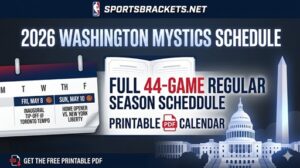2026 Washington Mystics Schedule