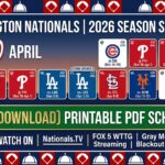 2026 Washington Nationals Schedule