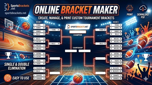 Bracket Maker - Sports Brackets Bracket Maker