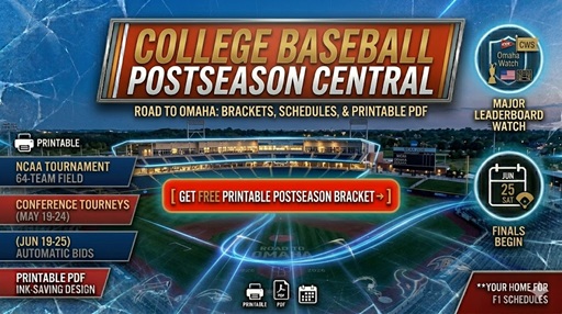 College Baseball Postseason Central