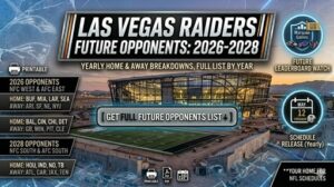 Read more about the article Las Vegas Raiders Future Opponents: Yearly Home and Away Matchups through 2028
