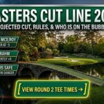 Masters cut line 2026